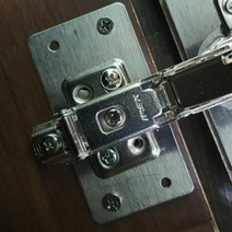 가구 문짝 수리용 댐퍼 경첩 싱크 보강철판 90x47 B형, 1개