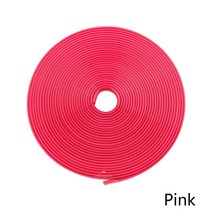 8m/자동차 바퀴 보호 장치 장식 스트립 자동차 컬러 롤링 림 블레이드 타이어 라인 고무, 17 8m-pink