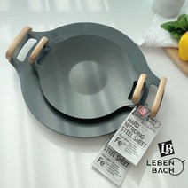 LB 고기팬 구이 국내산 돌팬 무쇠 무쇠팬 불판 아웃도어 업소용 원형그리들 전골 캠핑용팬 통주물 프라이팬 후라이팬, 중, 중