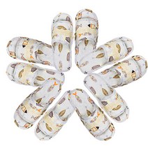 우블리스 이중바닥 더블쿠션패드 퀼트 거실 층간소음 슬리퍼 실내화 5P, 7.색동피쉬(5P)