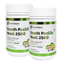 헬스팜 뉴질랜드 유기농 노니 캡슐 2500 240캡슐 2개 Healthfarm South Pacific Noni