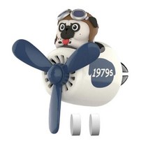 차 송풍구 자동차 방향제 차량용방향제 공기 청정기 팬 파일럿 회전 프로펠러 출구 향수 만화 액세서리 인테리어 디퓨저, Blue