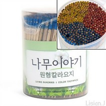 리시안제이 칼라 자작나무 이쑤시개 대 휴대용 이쑤시개 과일 이쑤시개