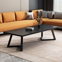 북유럽형 심플 모던 대리석 거실 티 테이블 좌식 소파 테이블 탁자, 140x80x45cm, 스노우 마운틴 화이트