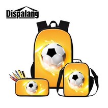 보냉백 마끼다 쿨러 배달가방 아이스박스 소프트 Dispalang 소년을위한 스포티 한 배낭 Soccers 학교 가방, 19 빨간