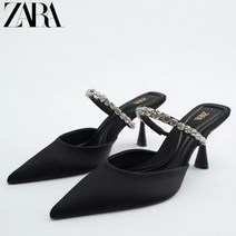 ZARA 뉴디자인 하이힐 보석 다이아몬드 슬리퍼 샌들 자라