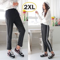 제이피플 여성용 포시즌두줄세미 트레이닝 팬츠 밴딩 하의 두줄 츄리닝 바지 빅사이즈 홈웨어