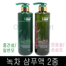 모웰 2종 녹차 샴푸액 550ml 노실리콘샴푸 무실리콘샴푸 / 중건성 민감성 손상모발용 / 녹차샴푸액 한방특허조성물 두피저자극제품 /실리콘x 유해성분x /, 중건성(일반모)
