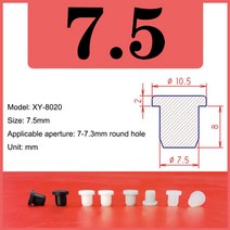 고무바킹 고무링 부싱 와셔 10pcs 블랙 실리콘 남성 구멍 캡 t 형 엔드 플러그 t, xy-8020