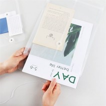하도메 PVC 파우치 봉투 A6 A4 [스티커 떡메 보관]