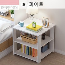 뉴타임즈3 침대머릿장 작은 찬장 수납하고 사물함 간이식 침실의 작은 침대장 A8, 06 화이트
