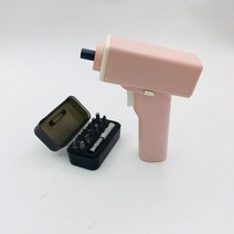 Electric Screwdriver Patent Cordless 2000mAh Rechargeable Battery 5N.M Torque 12PC S2 Bits PH H SL m, 01 pink
