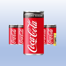코카콜라 제로 슬림캔, 18개, 210ml