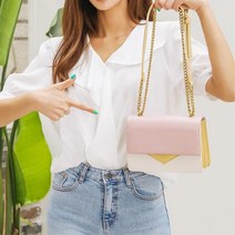 30대 직딩 데님룩 체인 네모난 숄더백 20대여자숄더가방 중저가가방 직딩숄더백