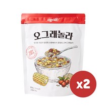 오그래놀라 300g 2팩 그래놀라 시리얼 아침식사 현미그래놀라, 2개