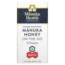 마누카헬스 마누카 Manuka 꿀 Honey On-The-Go MGO 115+ 12 정 0.176 5g 각