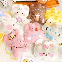 보온 물주머니 실리콘 온수 핫팩 따뜻한 캠핑 겨울 손난로, 양털 캐릭터 손난로 A타입