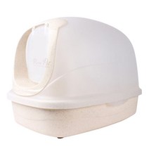 로라펫 고양이 점보 후드형 대형 화장실 돔 핑크, 로라펫 고양이 점보 후드형 대형 화장실 돔 화이트