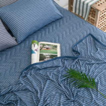 아이보리아이 냉감 쿨링 여름홑이불SS, 그레이