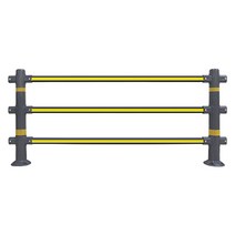 히사프 무단횡단금지휀스 가로형 황색 포스트1 횡대3