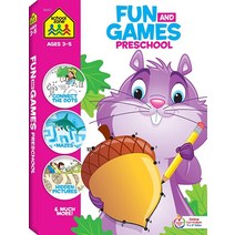 School Zone 펀 & 게임즈 프리스쿨 액티비티 워크북 [Paperback]