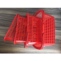 플라스틱바스켓 베리 각시붓꽃 포도나무 채취 바구니 바구니풀 바구니벚나무, T07-레드 3 근대뚜껑 300