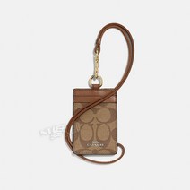 코치 시그니처 카드지갑 목걸이 F63274 COACH ID LANYARD IN SIGNATURE CANVAS