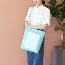 나들이 육아맘 기저귀가방 지퍼 에코백 캠핑피크닉 모임 텀블러 산책 아기짐, 아이보리