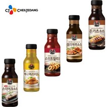 전문점 특제소스!! CJ백설 소스류 돈까스 스테이크 데리야끼 머스타드 칠리소스, 2개, VIPS스테이크소스310g