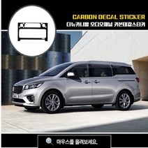 더뉴카니발 오디오패널 카본 데칼 스티커, 5D유광카본블랙