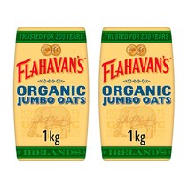 Flahavans Porridge Oats 플라하반 오가닉 포리지 점보 오트밀 1kg 2팩
