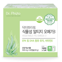 Dr. Phyto 닥터파이토 식물성 알티지 오메가3, 60정, 1개