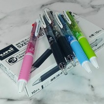 키밍 / 유니 제트스트림 3색 유성볼펜/멀티펜 3C 0.7mm 1다, 핑크