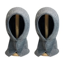 아펙토 1+1 똑딱이 넥워머 바라클라바, 그레이+그레이