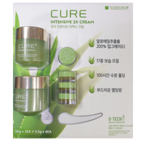김정문알로에 큐어 인텐시브 2X크림 50g x 2p, 1세트