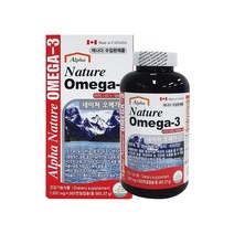캐나다 알파 네이쳐 오메가-3 1001mg 365캡슐, 365정, 1개