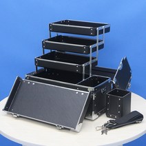 가방몰 DFF301-V BLACK 3단소형 오플블랙 메이크업박스 네일가방 화장품정리함 Professional Makeup Box