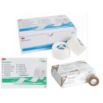 면 실크 종이 천 수면 반창고 방수 테이프 마이크로포어 3M 코골이 입막음 밴드, 1538-3(3inch/4개)