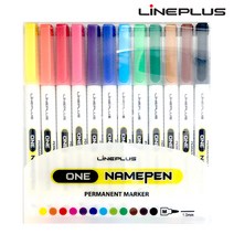 라인프러스 네임펜 프로 12색 세트, 12색네임펜