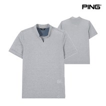 핑골프남성 단색 베이직 카라 티셔츠 P11102TO602_MG, 95, MG