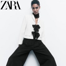 ZARA 여성 캐주얼 자켓 봄 가을 아우터 리본 8236587 250