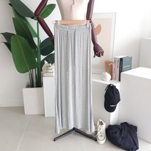 메이룸 머메이드sk 무지 밴딩 레이온 롱 머메이드스커트