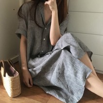 루디아 프로젝트브이 원피스 여름원피스 린넨 28K