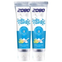 [지노앤코]2080 퓨어치약 베이킹소다담은 레몬라임향 무배, 10개