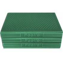 Feelle 3단 접이식 엠보싱 캠핑매트, 카키색