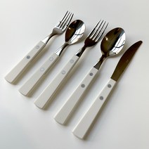 빈티지 화이트 커트러리 디너 디저트 스푼 포크 나이프 스프레드 버터 잼 나이프 양식기 5종 택1, 사이드 포크