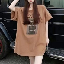 빅사이즈 여성 캐주얼 루즈핏 반팔 티셔츠ZZL23031043