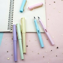 기타 바보사랑[아이조아]마카롱 컬러 만년필 캘리그라피 입문 선물, 옐로우