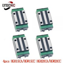 리드 스크류 42Pcs HGH15CA HGW15CC HGH20CA HGW20CC 선형 곰 슬라이드 블록 캐리지 매치 HGR 가이드 그리스 니플 CNC, 4pcs