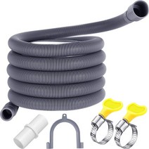 10 ft Mudder Universal Washing Machine Drain Hose Flexible Dishwasher Drain Hose Extension Kits Cor, 1